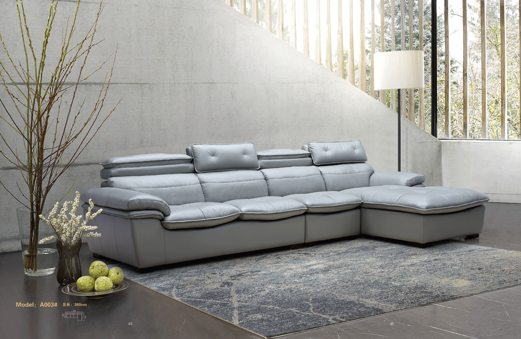 Living Room Furniture Sleepers Sofas Loveseats and Chairs A003 Sectional