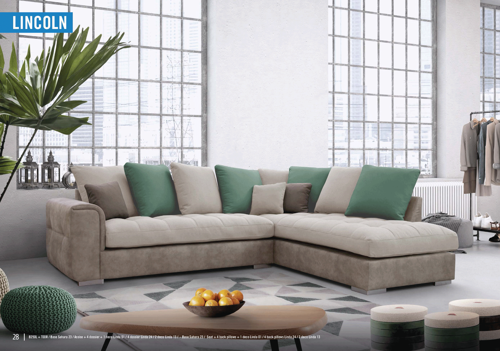 Brands European Living Collection Lincoln Sectional