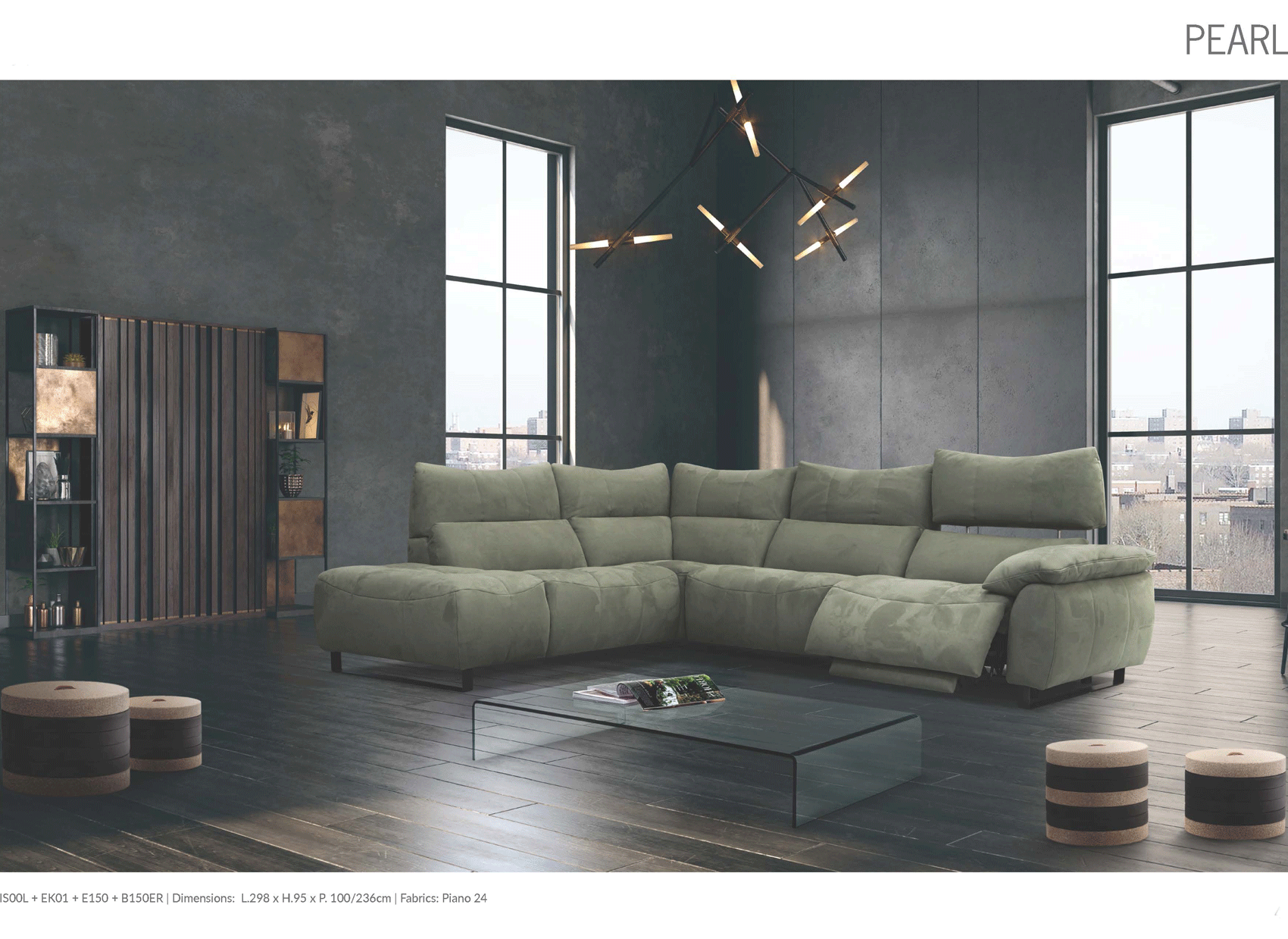 Living Room Furniture Sleepers Sofas Loveseats and Chairs Pearl Sectional