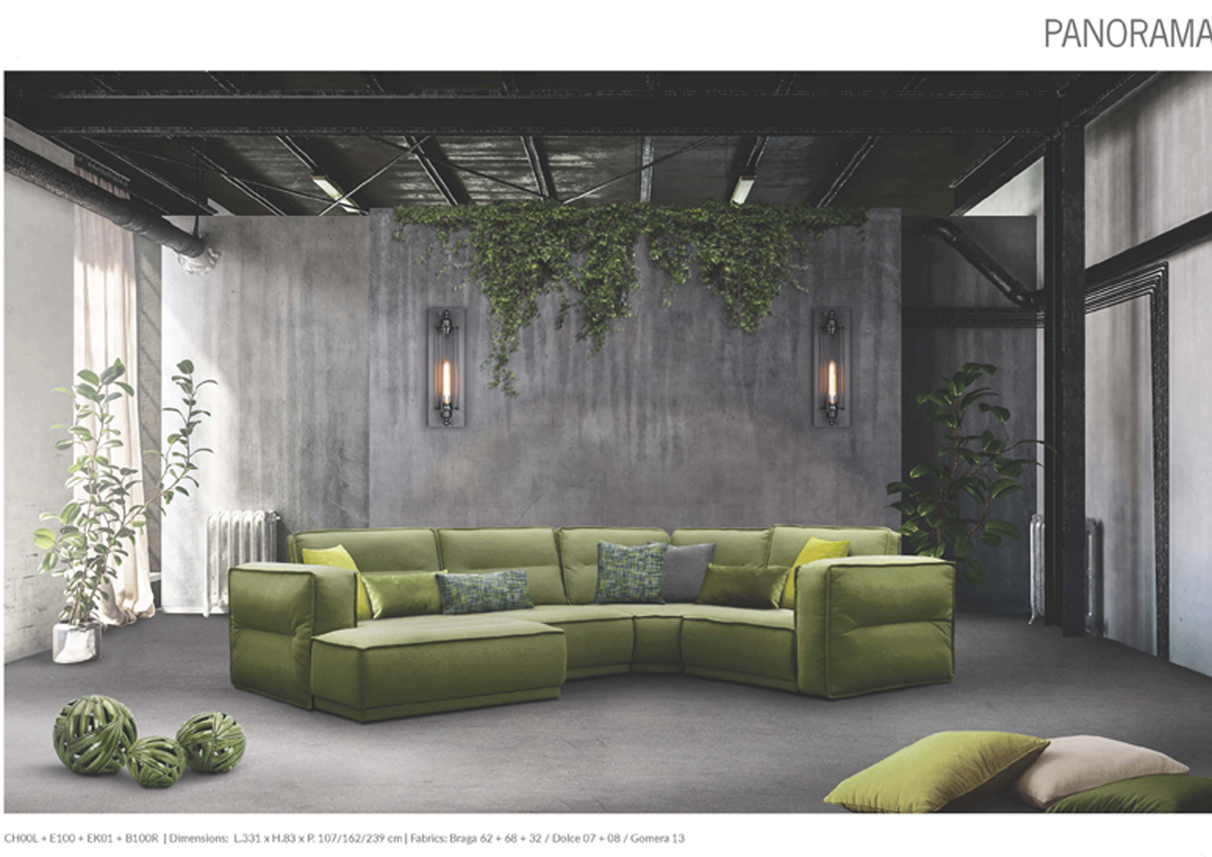 Clearance Living Room Panorama Sectional