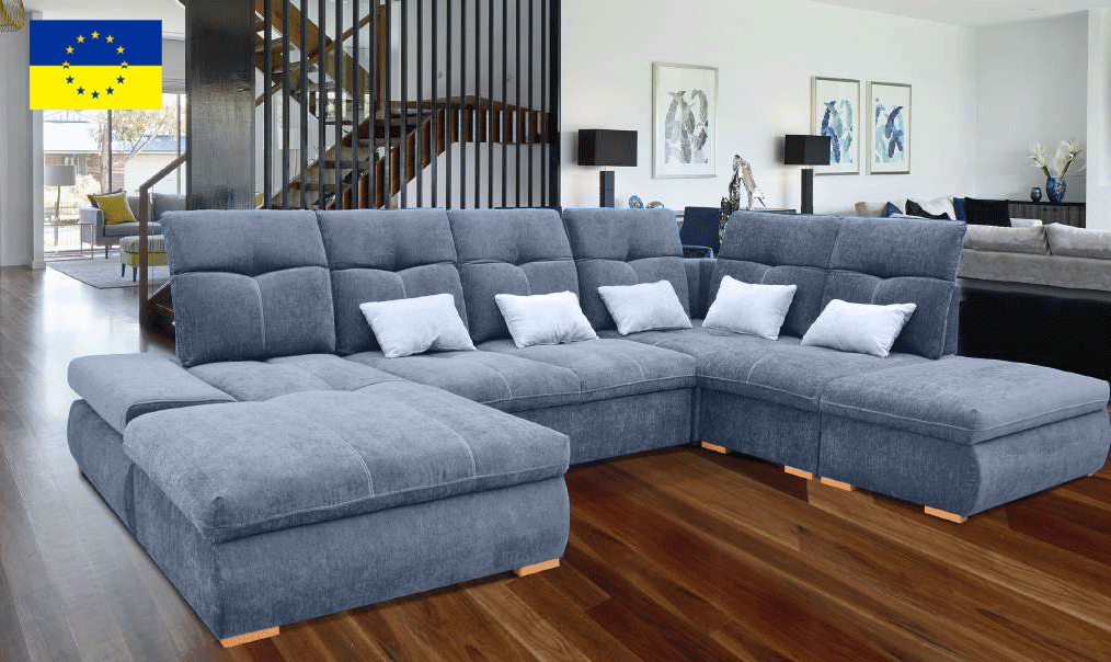 Clearance Living Room Opera Sectional Left with bed and storage