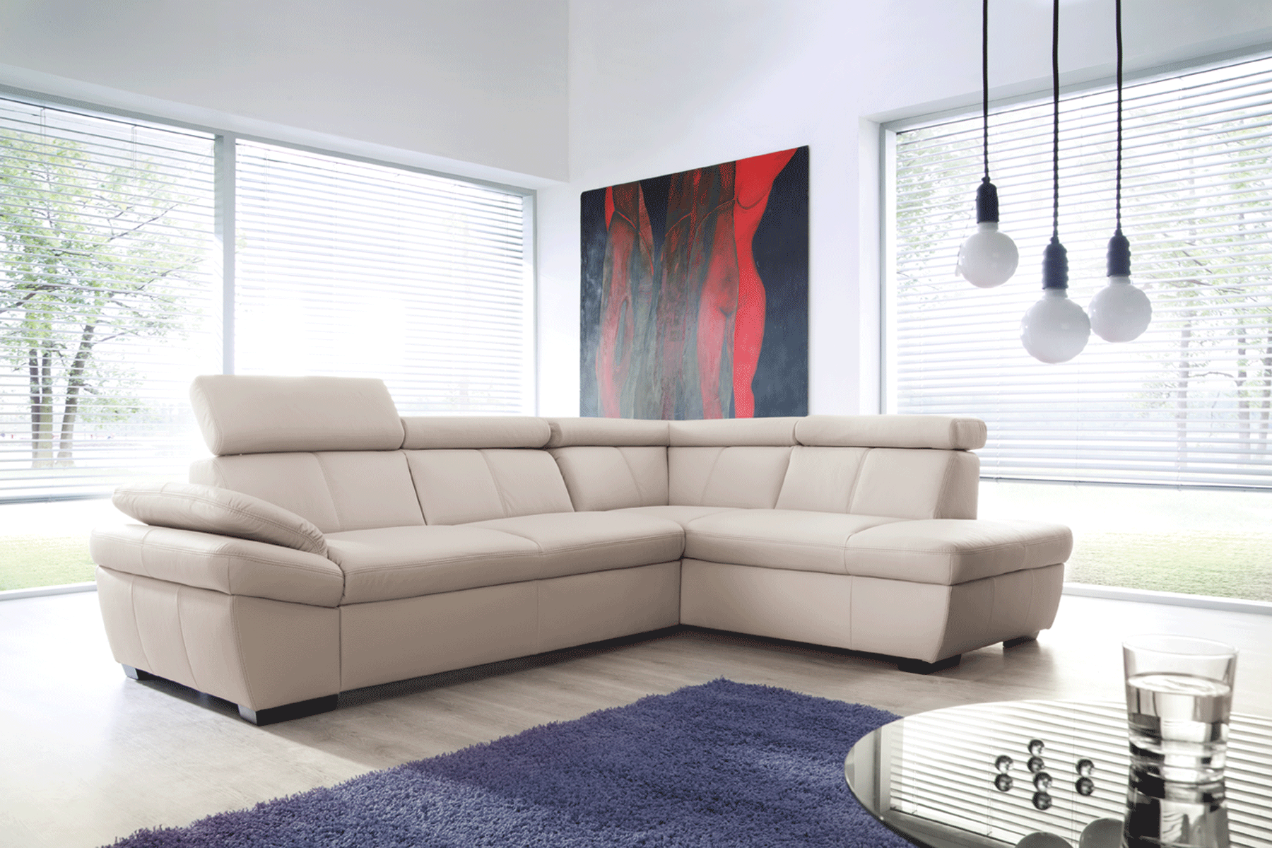 Living Room Furniture Sectionals with Sleepers Salerno