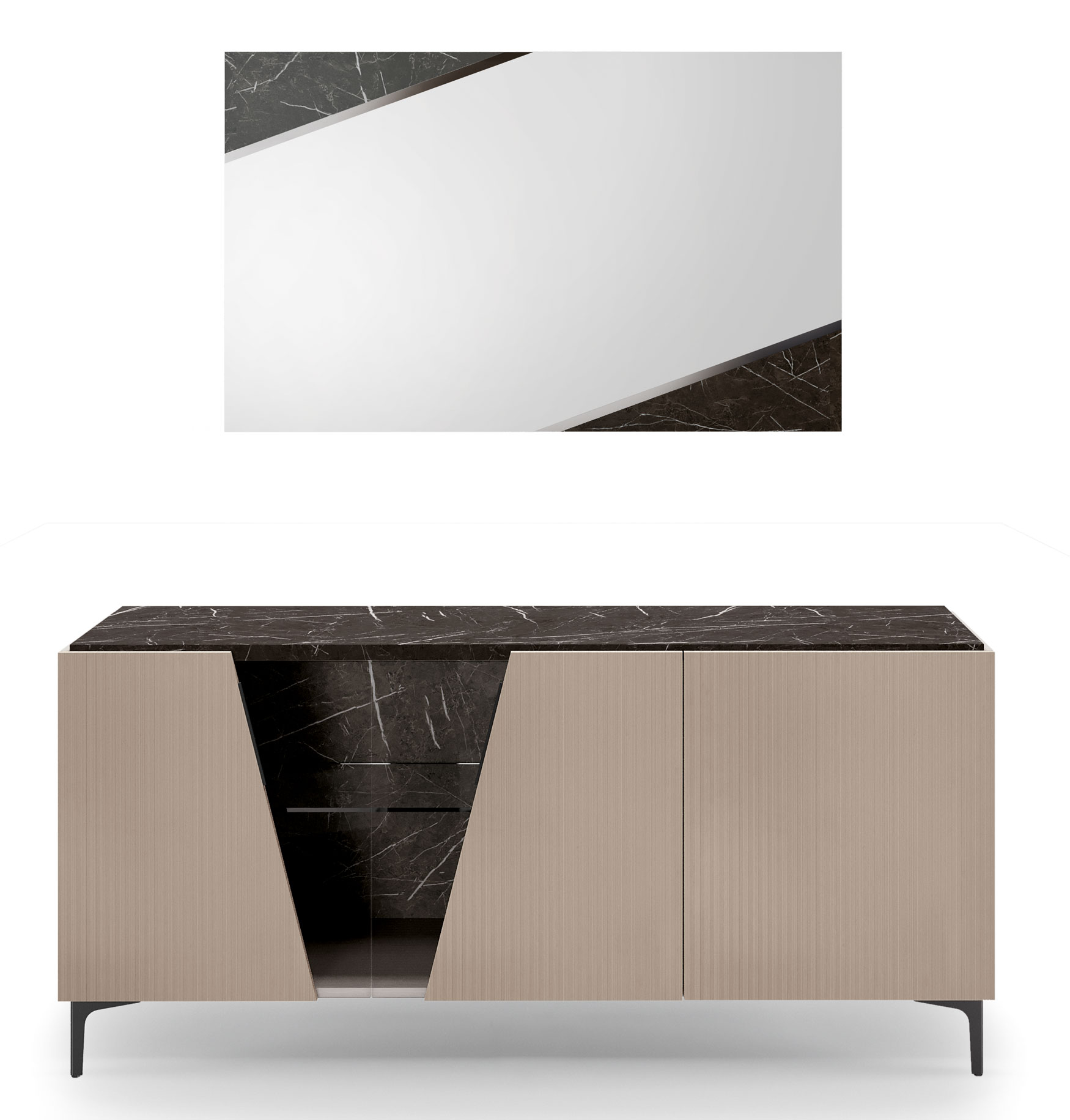 Brands Camel Modum Collection, Italy Fidia Buffet w/ Mirror