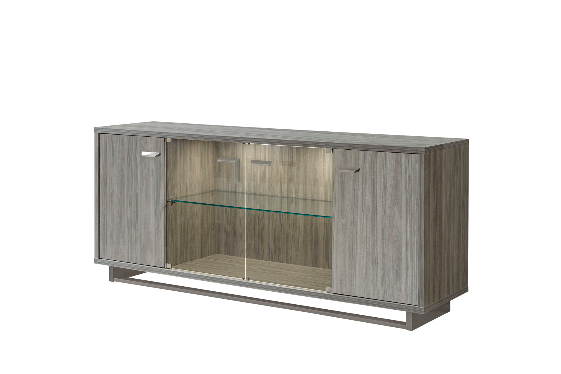 Brands Camel Modum Collection, Italy Volare 4 Door buffet w/ mirror GREY