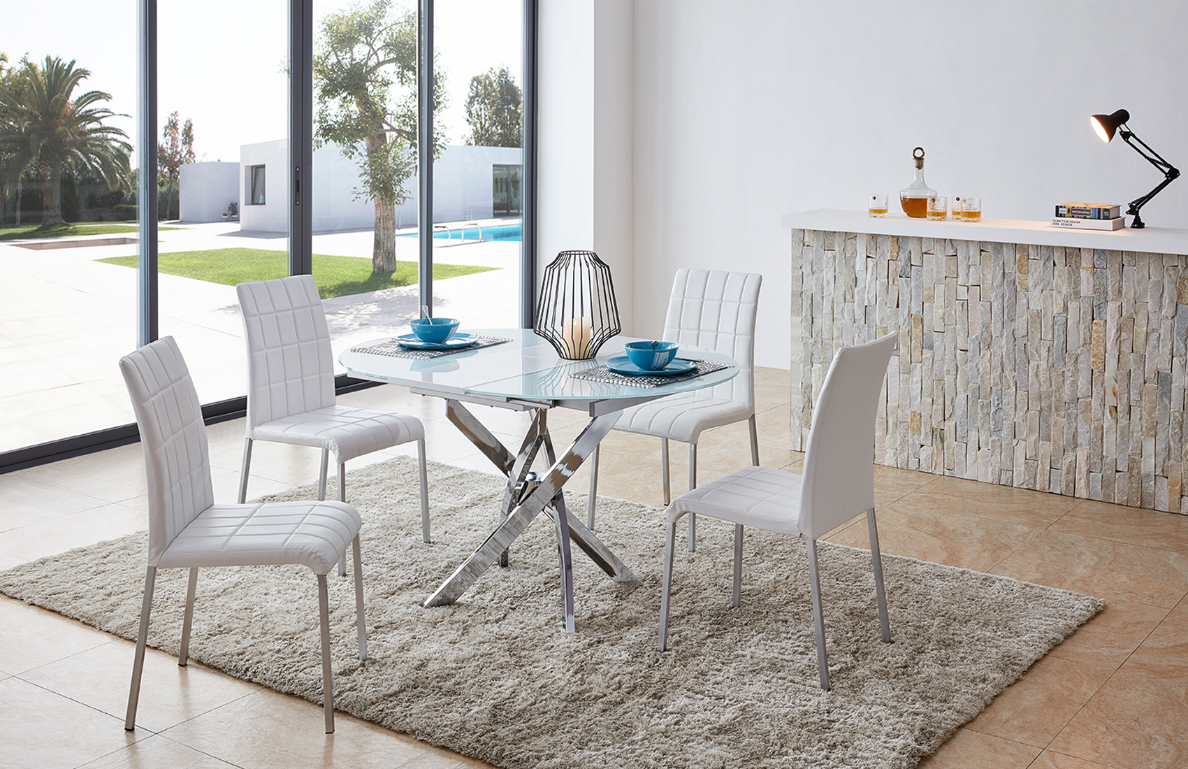 Dining Room Furniture Kitchen Tables and Chairs Sets 2303 Table and 3450 Chairs