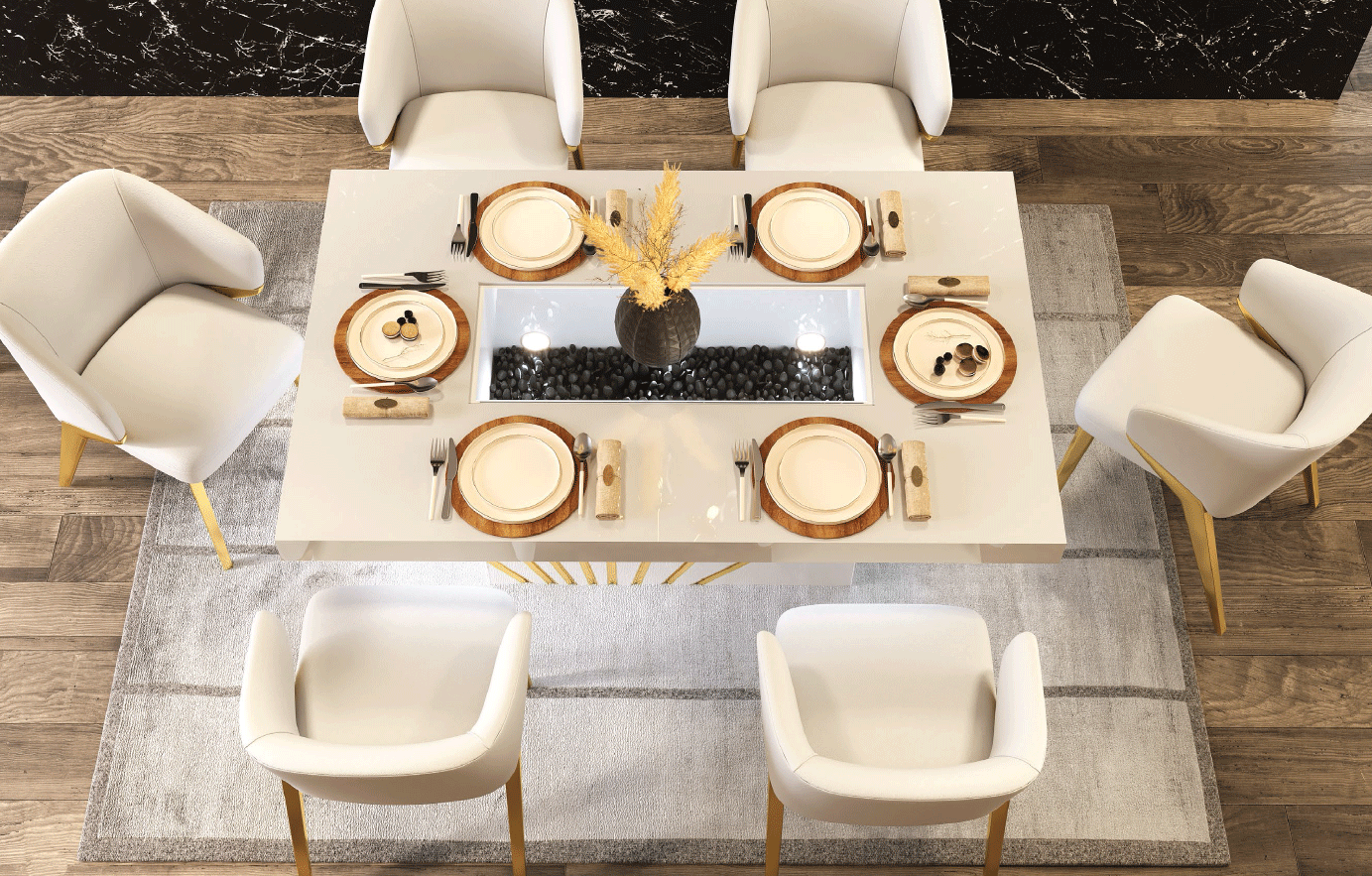 Brands Franco Kora Dining and Wall Units, Spain Oro White Dining room Additional Items