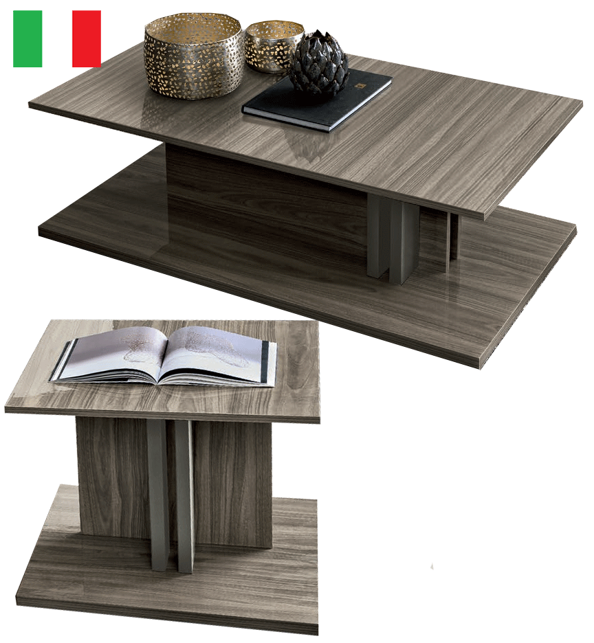 Living Room Furniture Coffee and End Tables Volare Coffee table & End table GREY