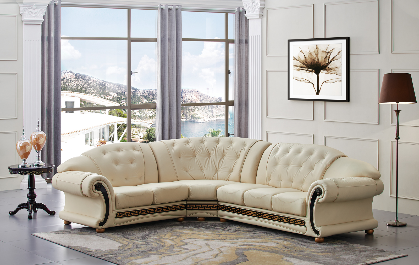 Brands Kuka Home Apolo Sectional Ivory