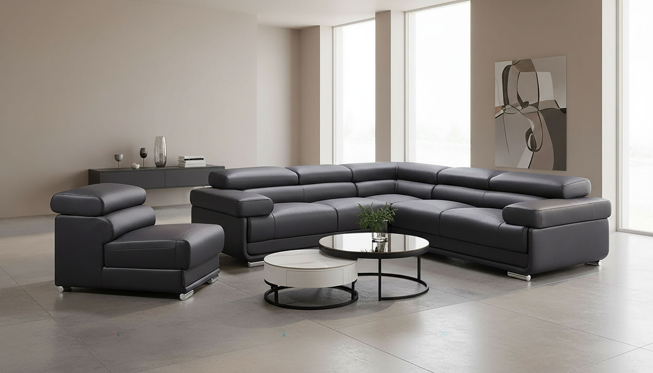 Living Room Furniture Sofas Loveseats and Chairs 2119 Sectional Black