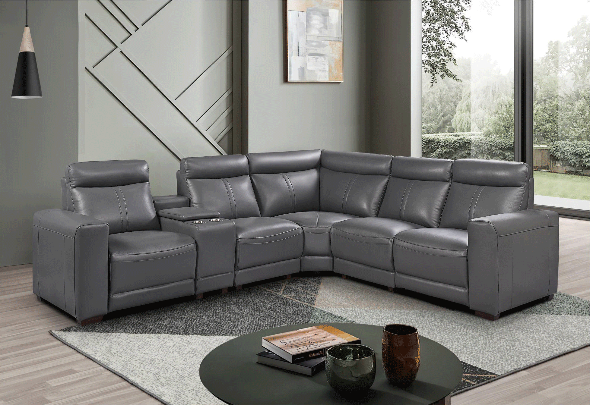 Living Room Furniture Sleepers Sofas Loveseats and Chairs 2777 Sectional w/ recliners