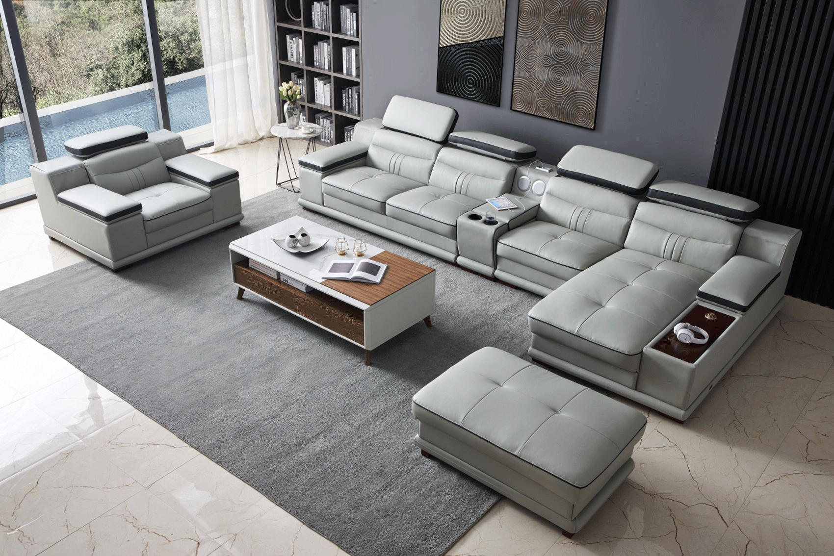 Living Room Furniture Sleepers Sofas Loveseats and Chairs 908 Sectional