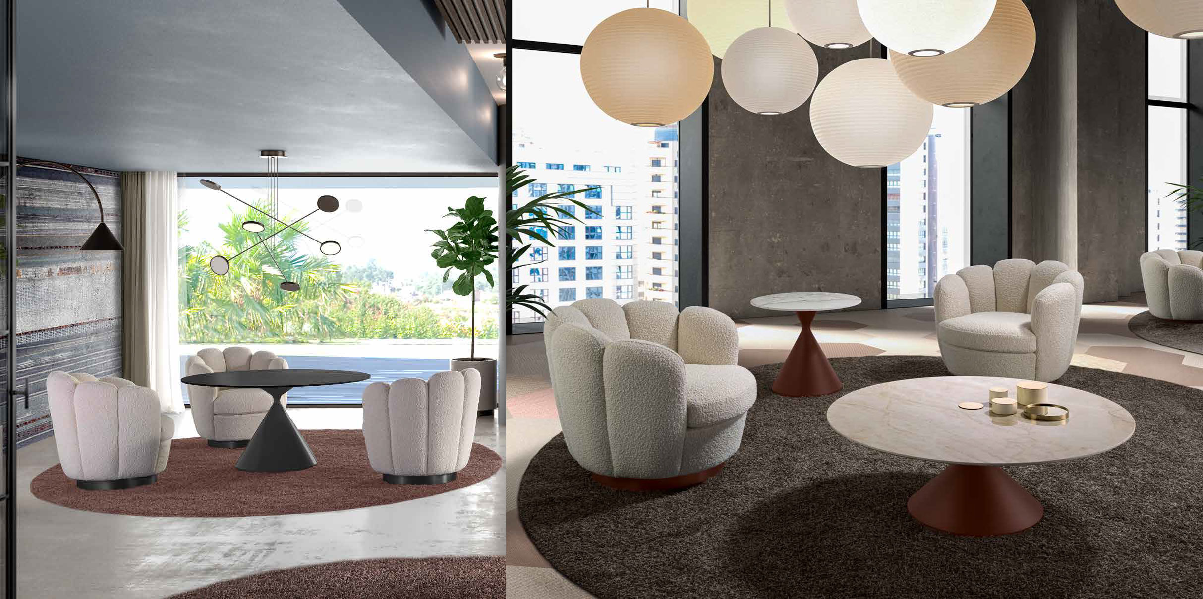 Living Room Furniture Sofas Loveseats and Chairs Tonbo Lounge / Aiko Coffee tables