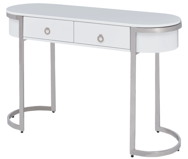 Brands Arredoclassic Living Room, Italy 131 Hallway Console Table White/Silver