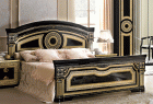 Aida Black w/Gold QS Bed