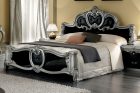 Barocco Bed QS Black/Silver