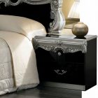 Barocco Night Stand Black-Silver