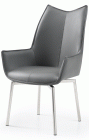 1218 Swivel Dining Chair Dark Grey