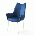 1218 Swivel Dining Chair Navy Blue