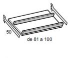 Inclined shoe shelf 100