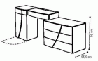 Toilette-D-SX-1-door-1-drawer-basehanging-elementdresser-151TOI.06NO